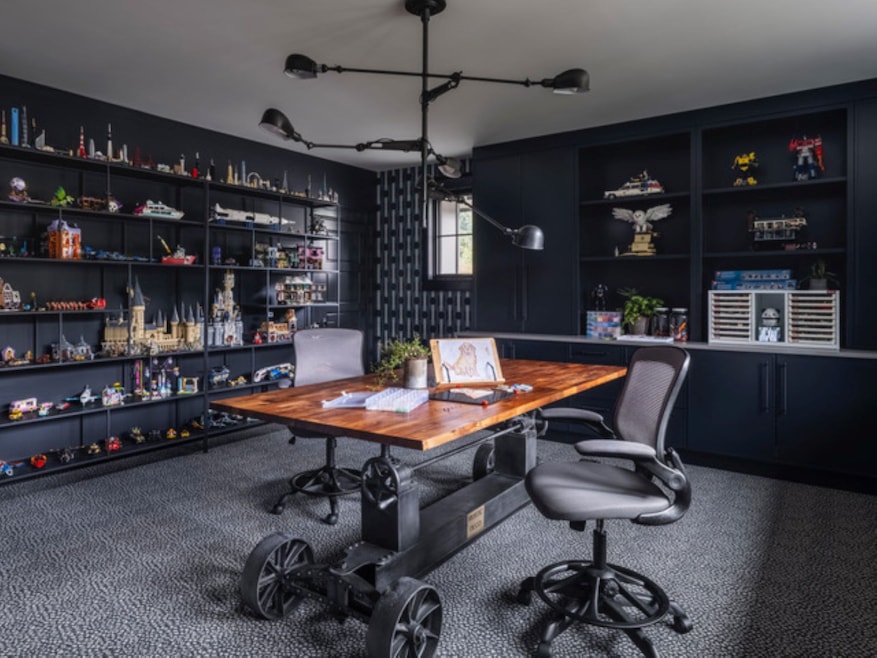 This creative room in Woodinville, Washington, allows its users' projects to take center stage. (Kara Mercer)