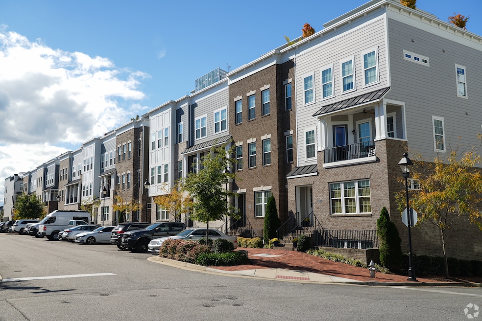 Townhouses like these in eastern Henrico County, near Richmond, made up about a third of new home sales in late 2024. (Ryan Pelligrinelli/Homes.com)