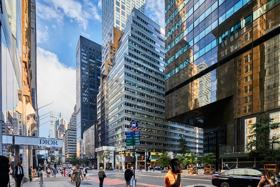 Douglas Elliman's headquarters, above, is on Madison Avenue in New York City. (CoStar)
