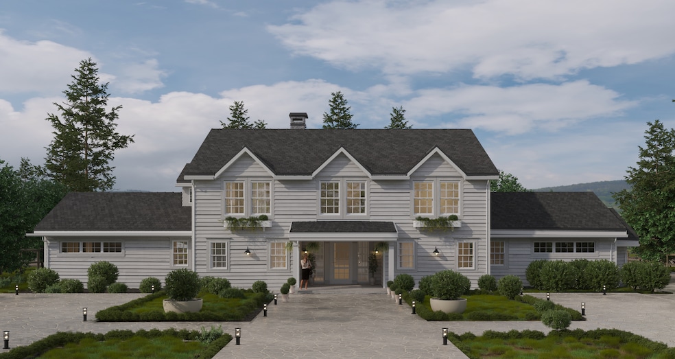 A new line of pre-fabricated homes features four models inspired by Martha Stewart's own residences. Above, a model inspired by her upstate New York estate. (Hapi Homes)