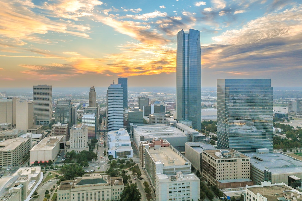 West Downtown locals can enjoy the beautiful sunrises that downtown Oklahoma City has to offer. (Jay Welker/CoStar)