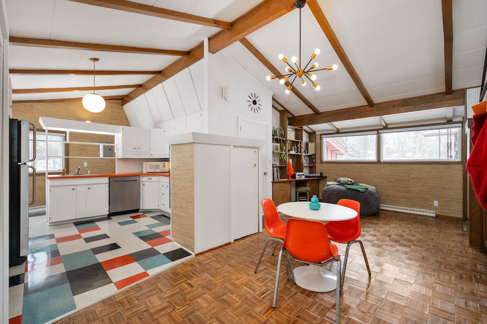 The property was last purchased in 2021 after a major renovation. Many original details remain. (Hoosier Property Media)