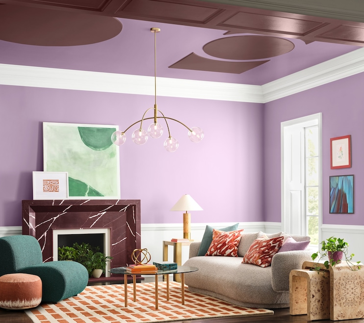 Sherwin-Williams said its least popular paint color last year was Radiant Lilac. (Sherwin-Williams)