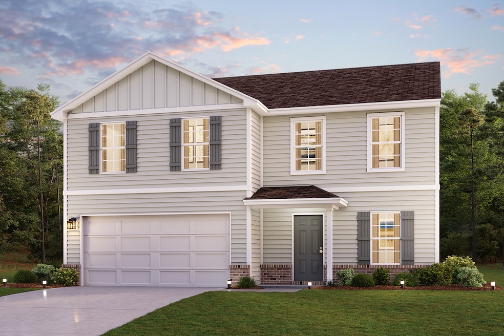 One of five floor plans that will be available to homebuyers in Cottonwood Place in Columbus County, North Carolina. (Century Communities)