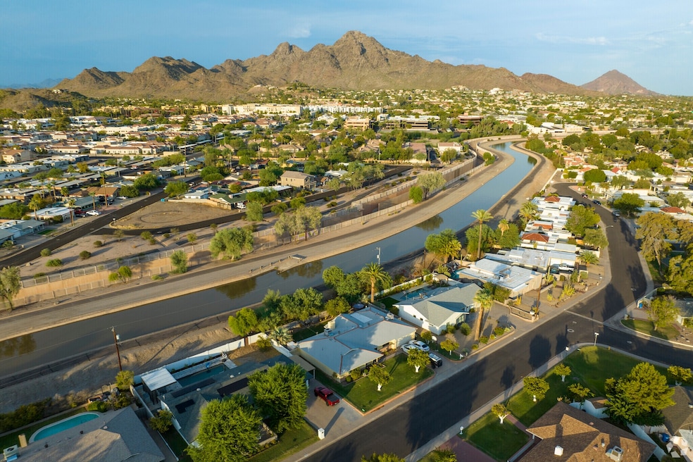 Mountain views and multi-use paths can be found in Camelback East Village, Phoenix. (Ryan Nelson/CoStar)