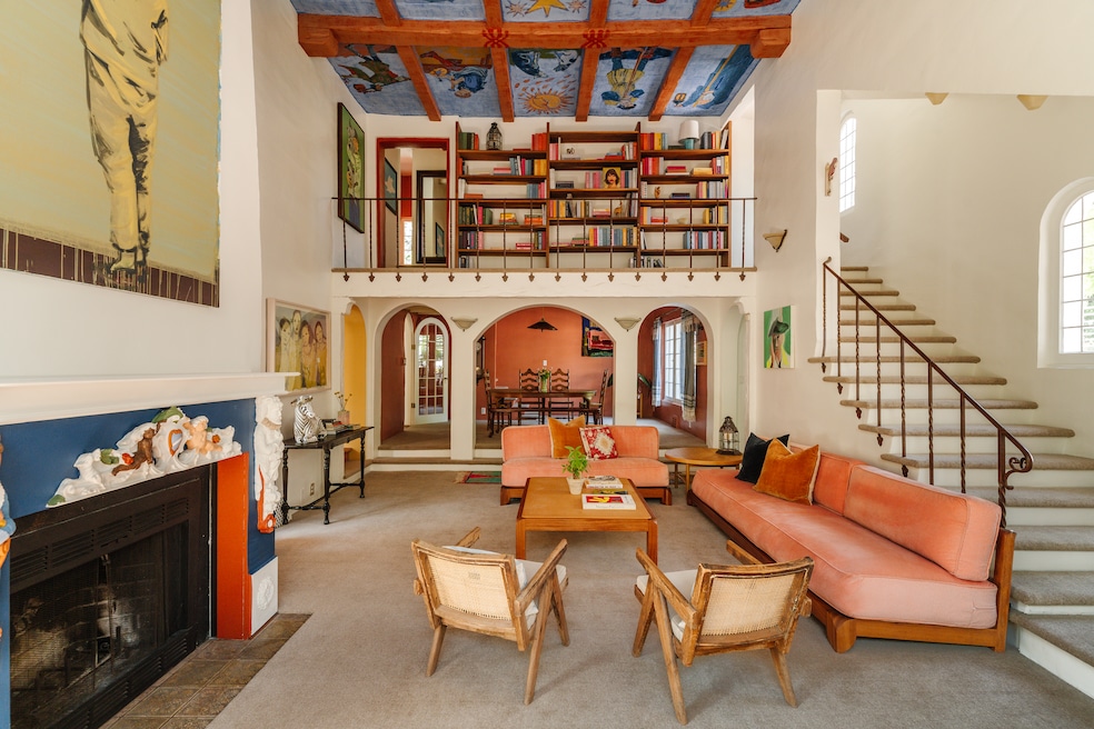 Claire Tabouret painted tarot cards on her Los Angeles home's ceiling. (Kevin Abesamis/Neue Focus)