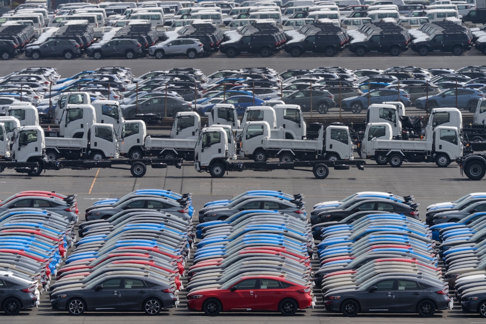 Consumers spent more on cars in March in an attempt to get ahead of tariffs, data shows. (Getty Images)