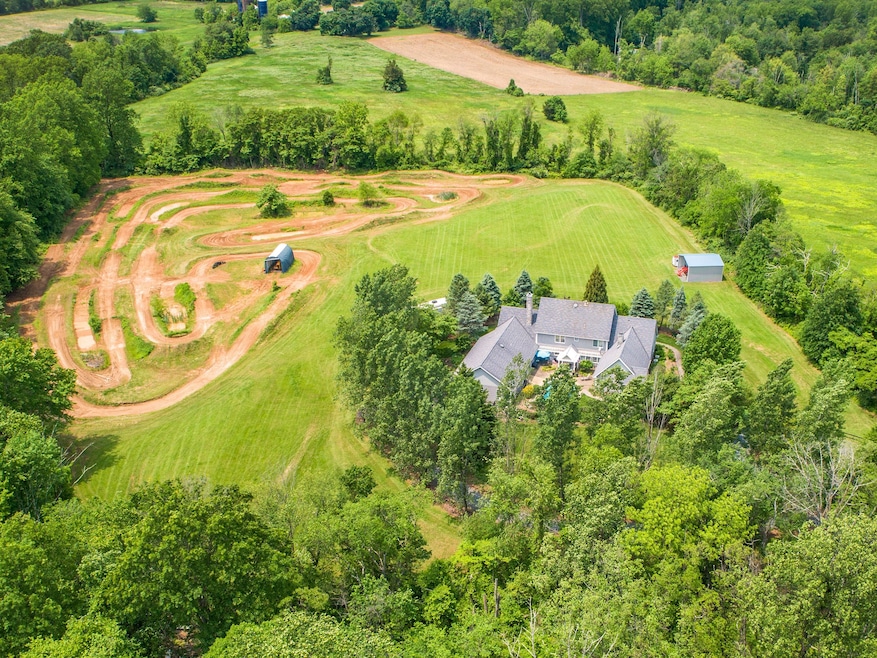 The 5,600-square-foot property ain Ringoes comes with an outdoor track for riding dirt bikes or all-terrain vehicles. (360 Visual Homes)