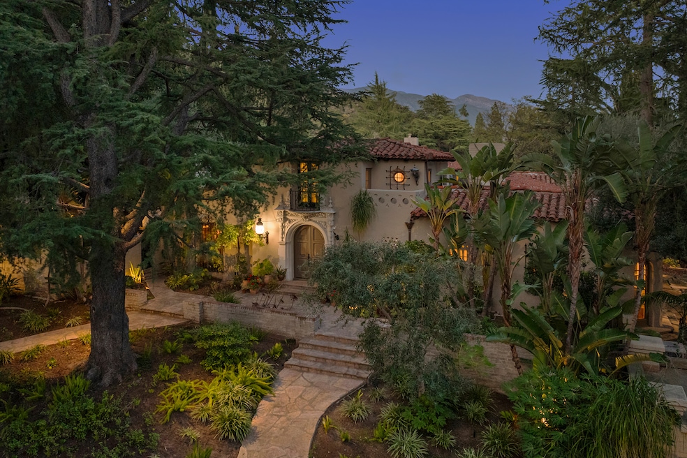 A Mediterranean Revival estate is listed for $8.5 million outside of Los Angeles. (Cameron Carothers Photos)