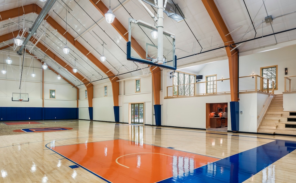 Archer &amp; Buchanan Architecture designed this full-sized court for a residence in Pennsylvania. (Tom Crane Photography)