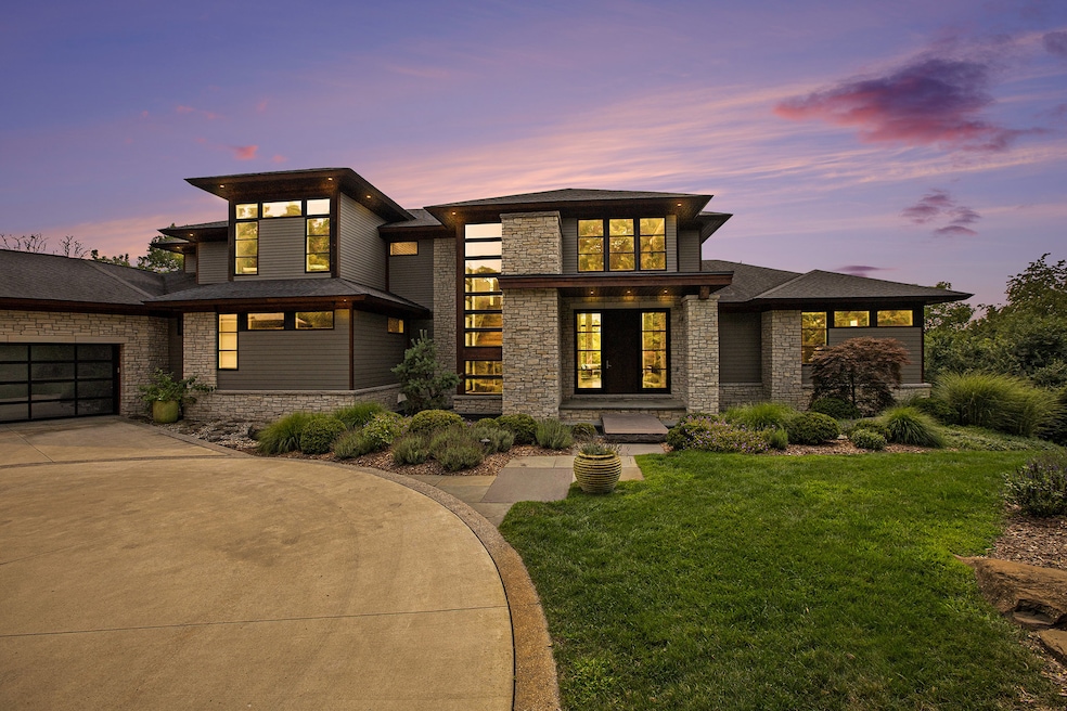 The Prairie Style-home in Ann Arbor, Michigan, uses natural materials and lots of windows. (Next Door Photos)