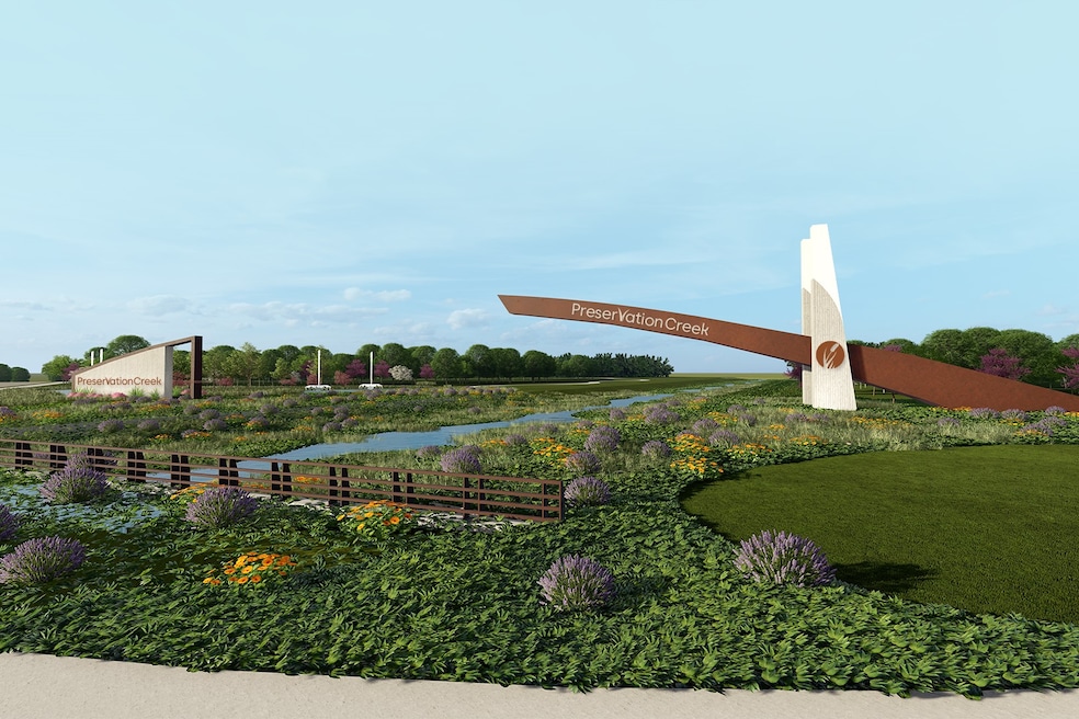 Preservation Creek is part of the so-called Austin Bayou District in Alvin, Texas. (W Land Development)
