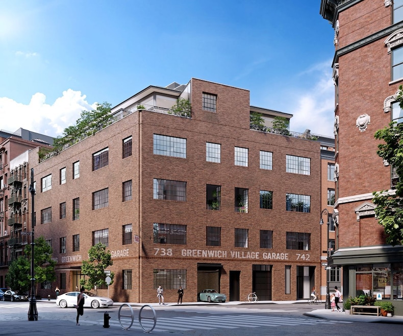 An artist's rendering shows how Alf Naman Development plans to convert a parking garage into a seven-unit condo building. (Alf Naman Development)