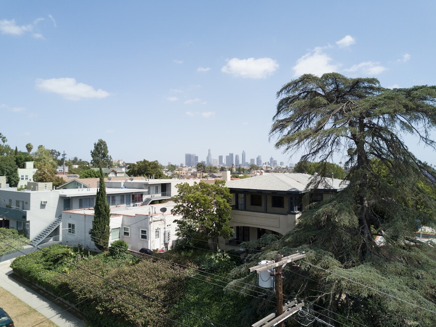 An aerial shot of a residential neighborhood in Los Angeles, California. (Getty Images)