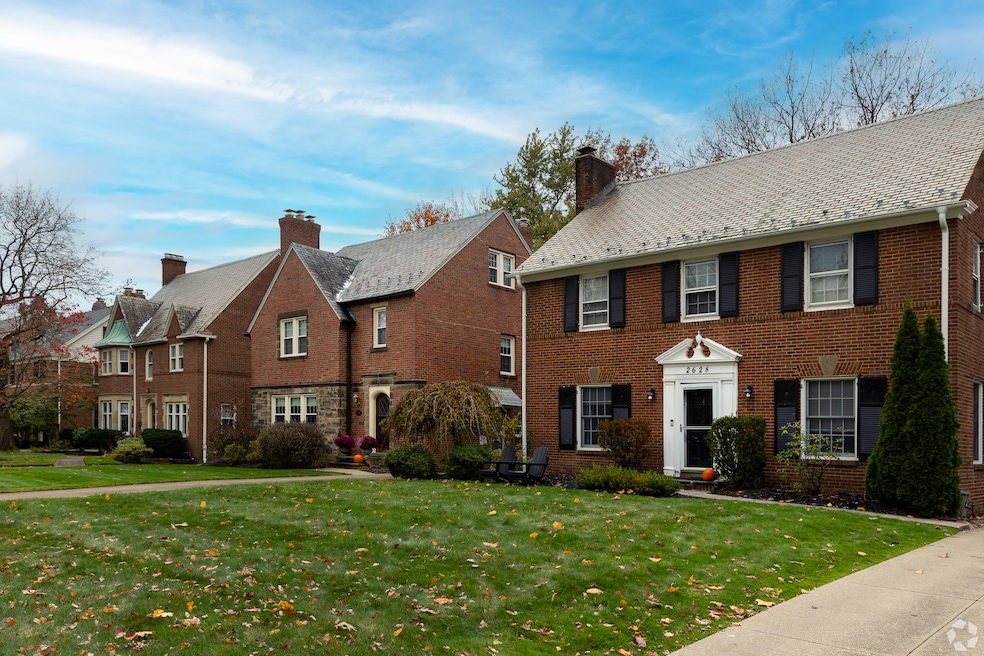 Cleveland had the fastest home price appreciation year over year in October, according to exclusive Homes.com data. Above: A row of brick Colonials in the Cleveland suburb of University Heights. (Edward Debono/CoStar)