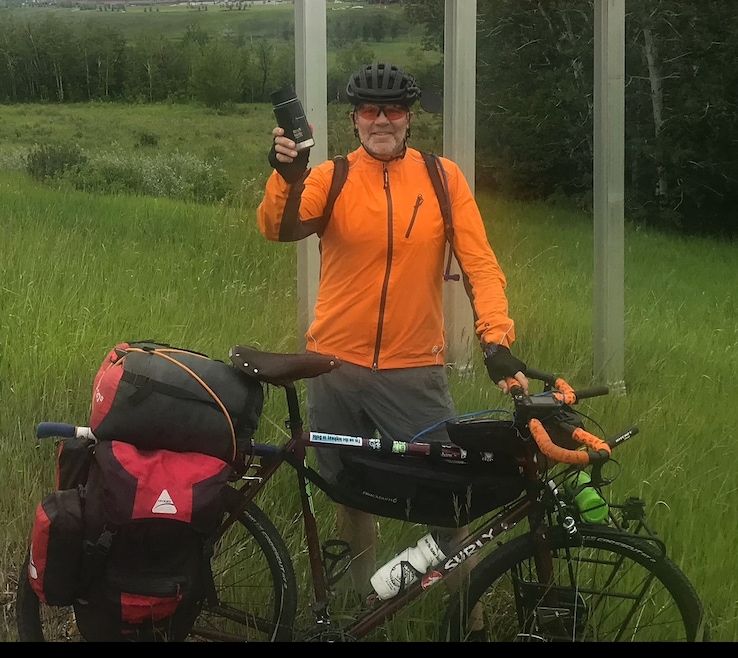 For the last several decades Wyoming real estate agent Patrick Graham has traveled tens of thousands of miles on a bike. (Patrick Graham) 