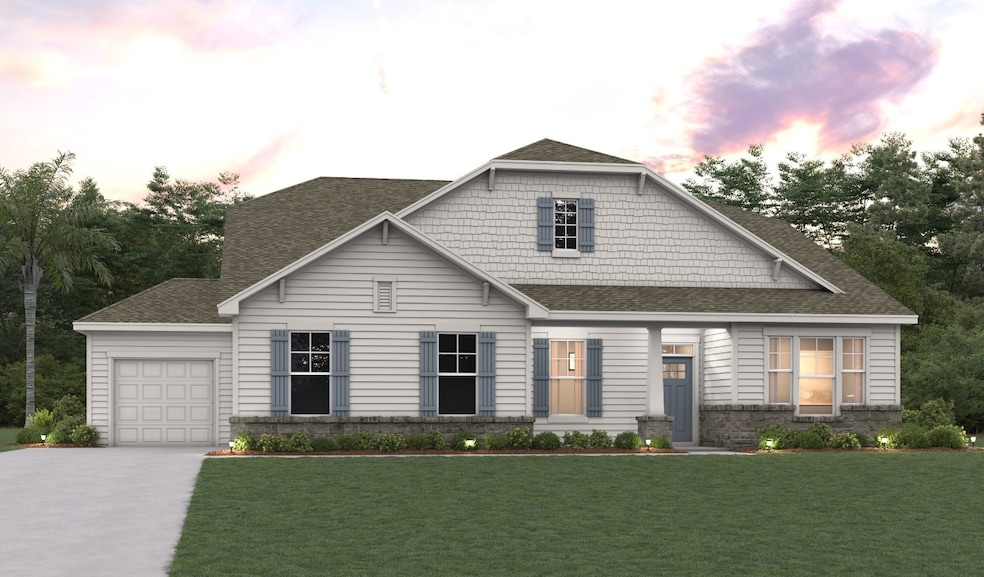 This rendering shows a home design planned for NorthShore in Kingsland, Georgia. (Century Communities)