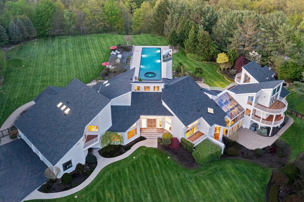The seller built the custom home in 1985, taking inspiration from architect Richard Meier's modernist work. (Cara Miller)