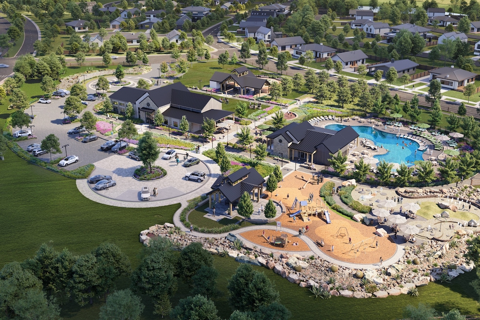 Flora, above, in Hutto, Texas, is expected to be built over the next decade. (Precedent Land Co.)