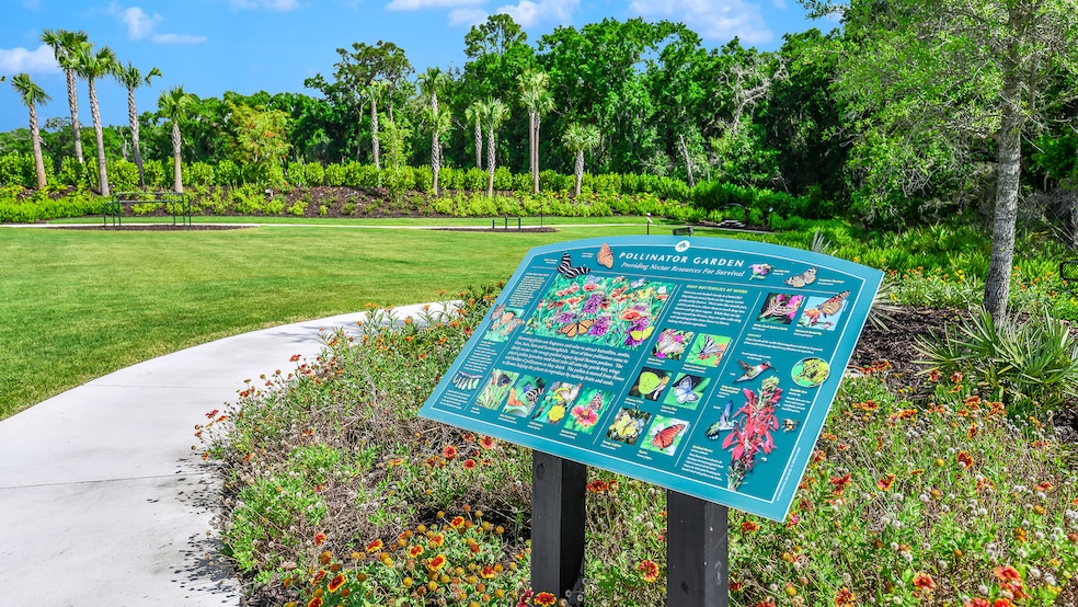 Butterfly garden at Taylor Morrison development Esplanade at Azario Lakewood Ranch in Sarasota, Florida. The homebuilder opened another garden in a community in Hudson in October as part of the company's partnership with the National Wildlife Foundation. (Taylor Morrison)