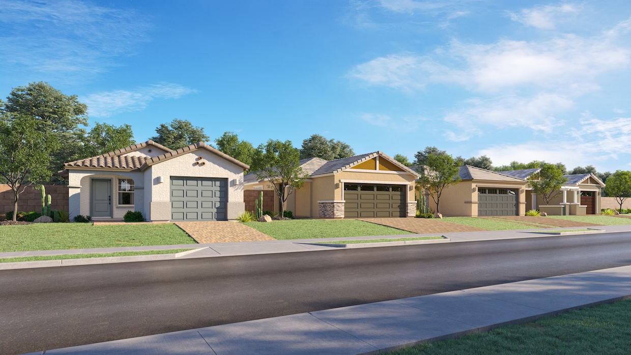 Lennar is nearing the finish line for 126 new homes within the Anderson Farms master-planned community in Maricopa, Arizona. (Lennar)
