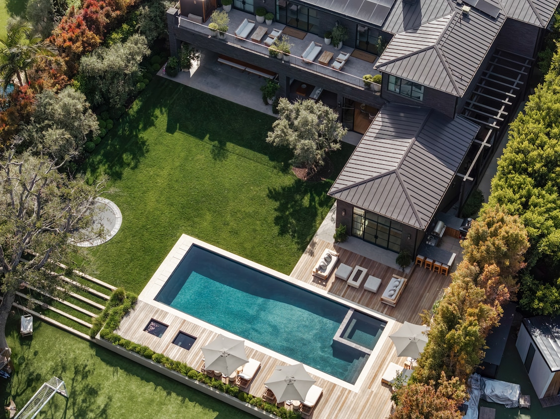Petra Ecclestone and Sam Palmer spent nearly two years landscaping their property in Brentwood. (Mike Kelley)