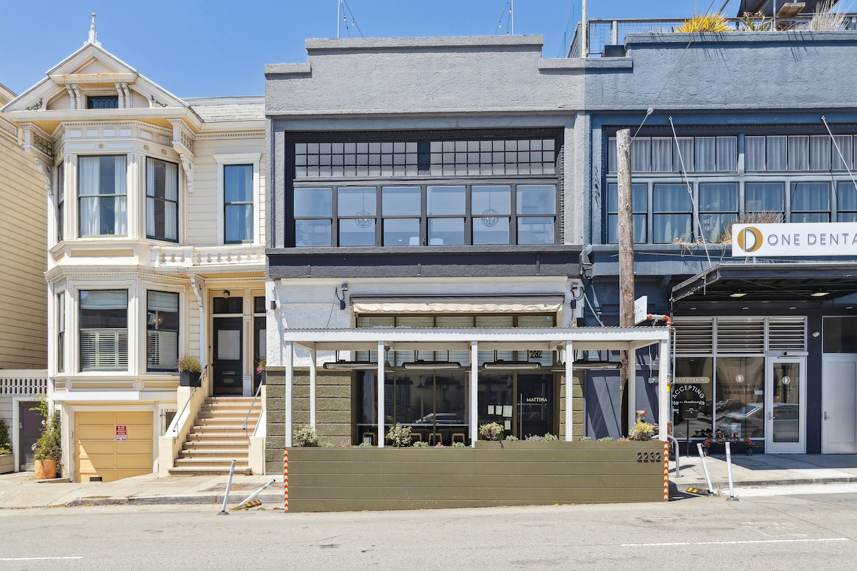 Charles Phan's home (at center) was tucked above his ground-floor Vietnamese restaurant in the Lower Pacific Heights neighborhood. (Open Homes Photography)