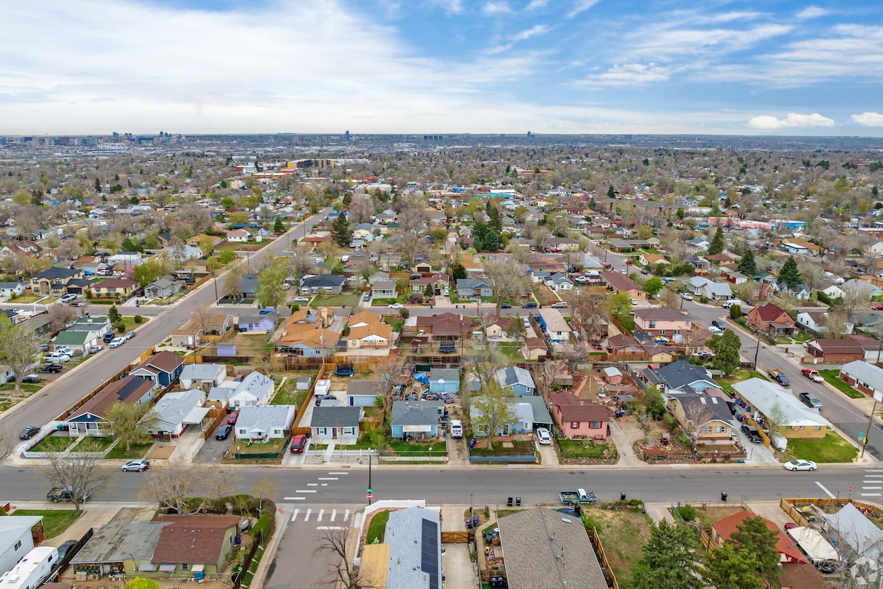 Denver's short-term rental rules help first-time buyers compete for starter homes. Pictured above is the Westwood neighborhood. (Alex Dickerson/CoStar)