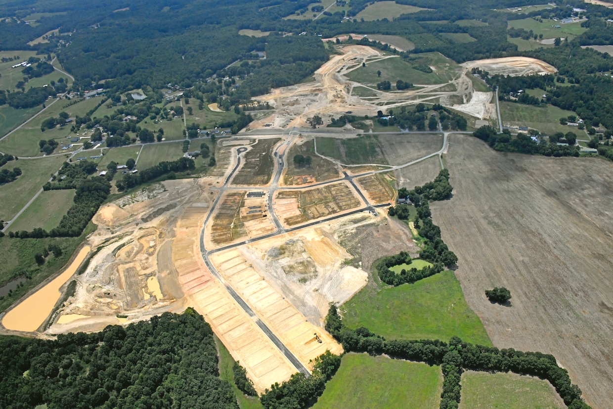 House sites in development for 55-and-older buyers in Locust, North Carolina. (Kolter Homes)