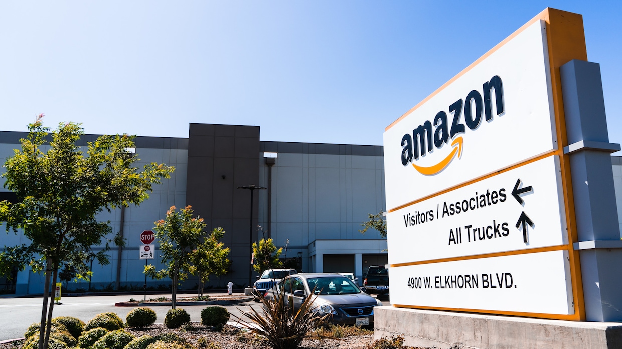An Amazon fulfillment center in Sacramento, California for Amazon. Officials at the online retail giant are planning to cut tens of thousands of corporate jobs. (Getty Images)