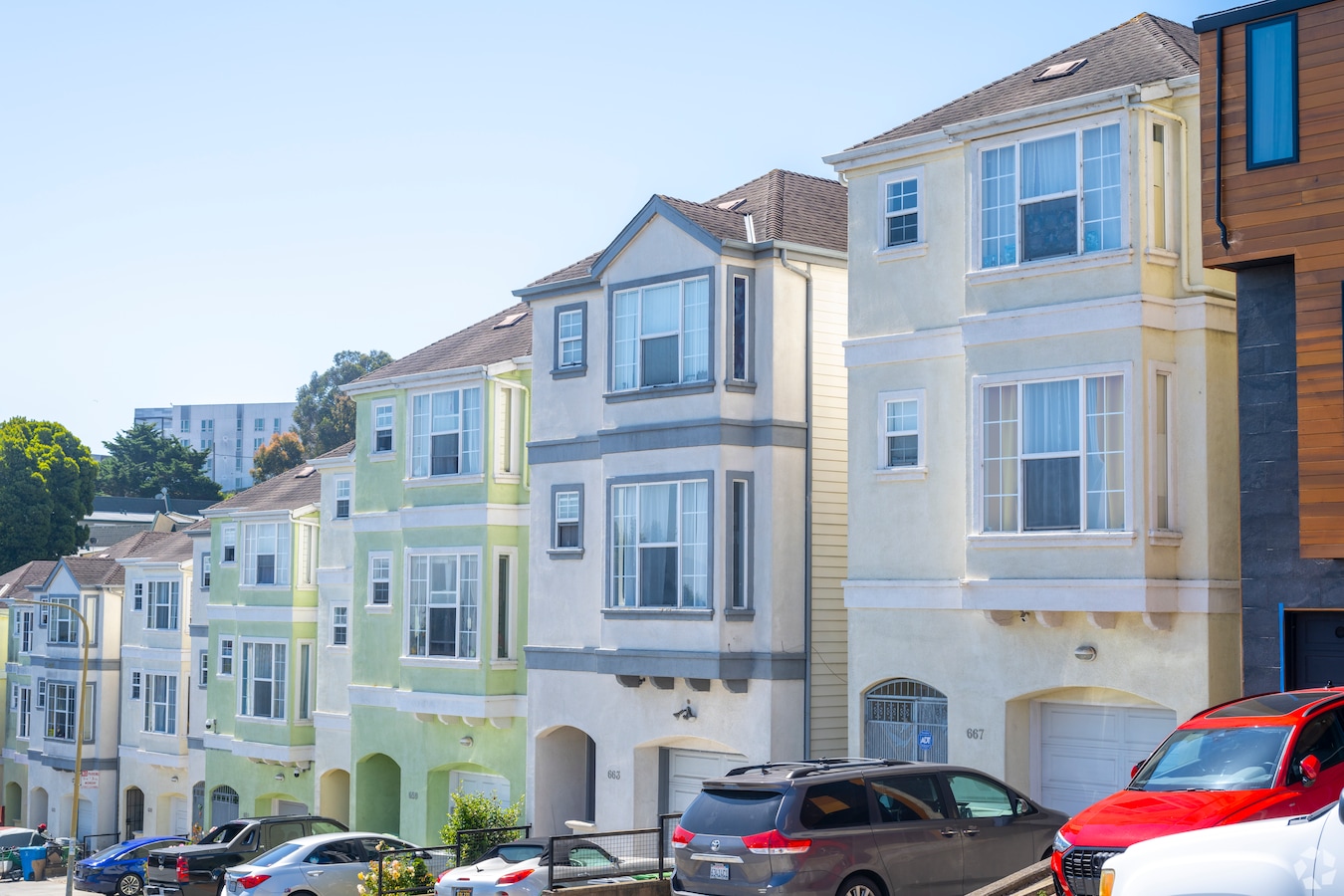 Homes in San Francisco's Bayview neighborhood. (Angelo Sangiacomo/CoStar)