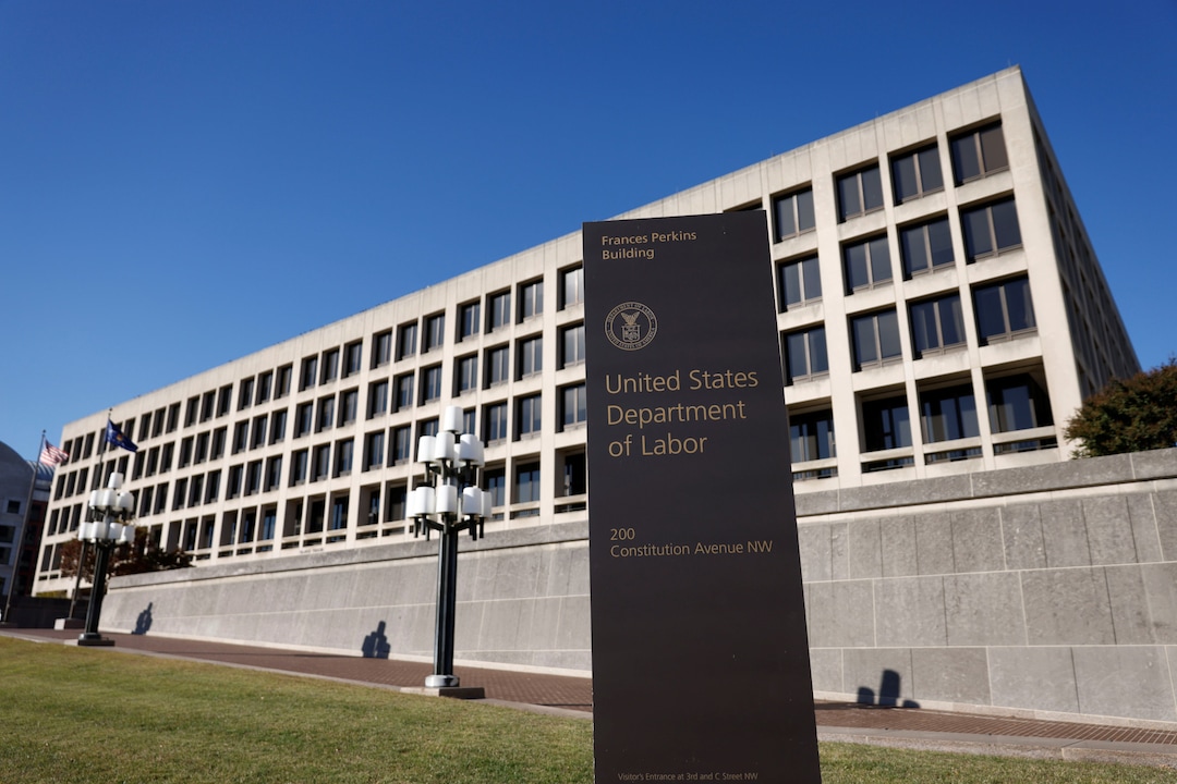 The Bureau of Labor Statistics, a division of the U.S. Department of Labor, released the April jobs report. (Getty Images)