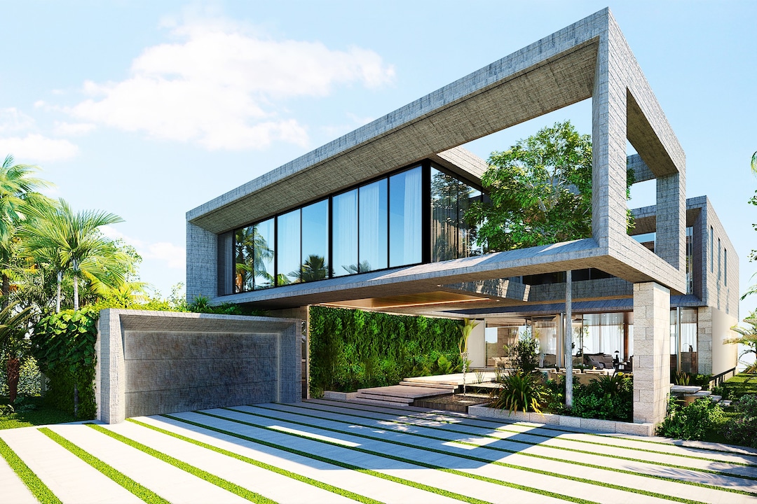 This is a rendering of the two-story home. Construction is due to be completed in the next 90 days. (Kobi Karp)