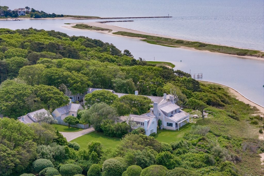 The Mellons donated Dead Neck Island, the strip of land across the water from their home, to be protected as a bird sanctuary. (Courtesy of Bill Koch)