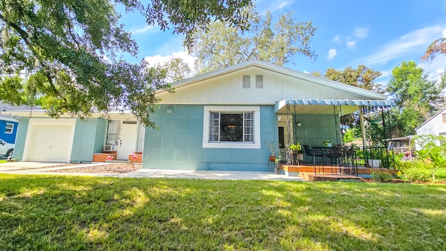 The house at 1011 E. Crenshaw St. in Tampa is one of the Lustron houses, a prefabricated home style of enamel-coated steel. (Michelle James)