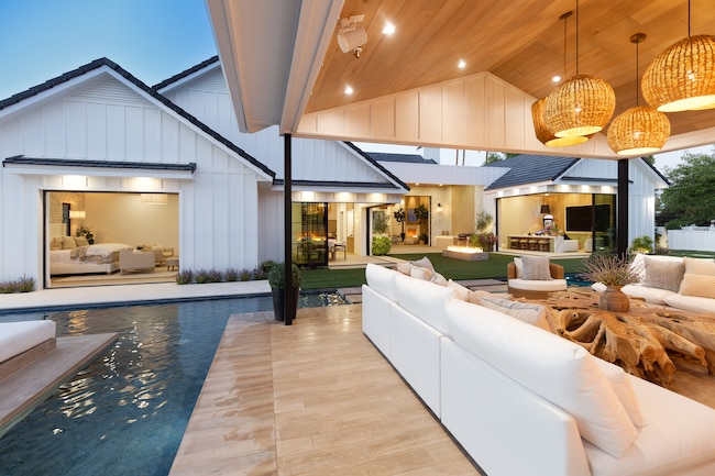 A newly built luxury home at 2007 E. Ranch Road in Tempe, Arizona was designed to bring the feeling of a Bali resort to the Arizona desert. (Russ Lyon Sotheby's International Realty)