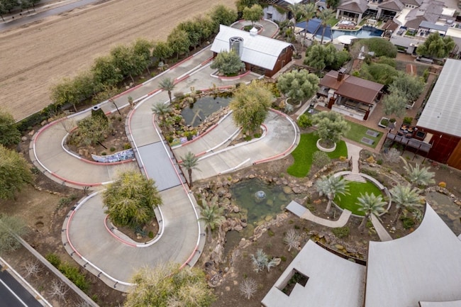 The 4.2-acre, four-building compound at 21423 S. 147th Street in Gilbert recently hit the market for $20 million. This seven-bedroom, nine-bathroom estate comes with resort-like amenities and activities found at summer camps. (Tour factory)
